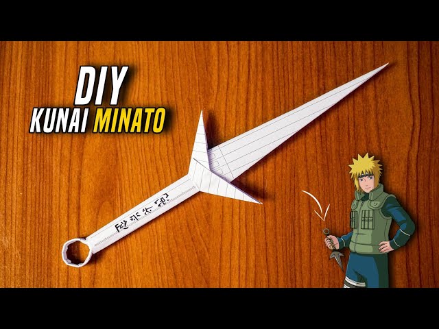 How to Make Minato Kunai from Notebook Paper - DIY Kunai