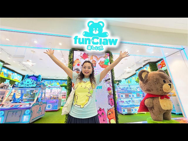 Claw Machine Arcade at an AIRPORT! - Fun Claw