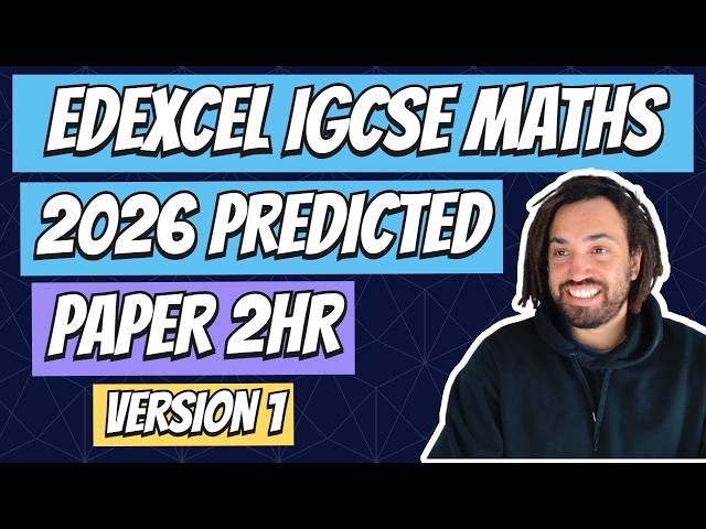 2026 Edexcel Maths IGCSE Predicted Practice Paper 2HR Version 1