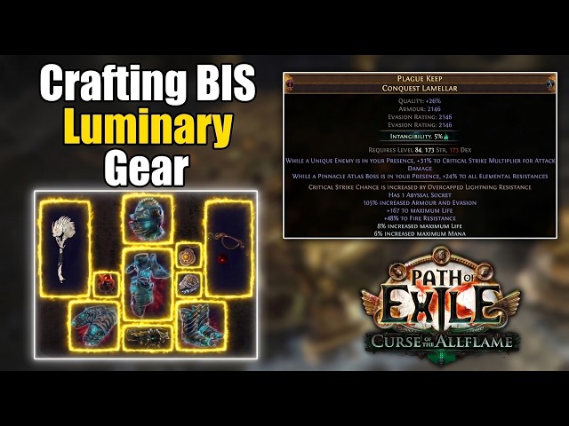 How To Craft Your BiS KB Luminary Merc + Player Gear!