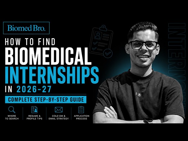 How to Find Biomedical Internships in 2026-27 | Complete Step-by-Step Guide