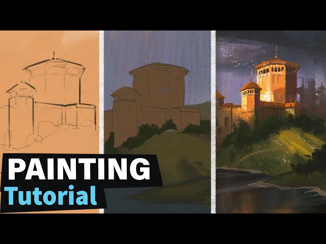 How to Paint Environment Concept Art ( Start to Finish )