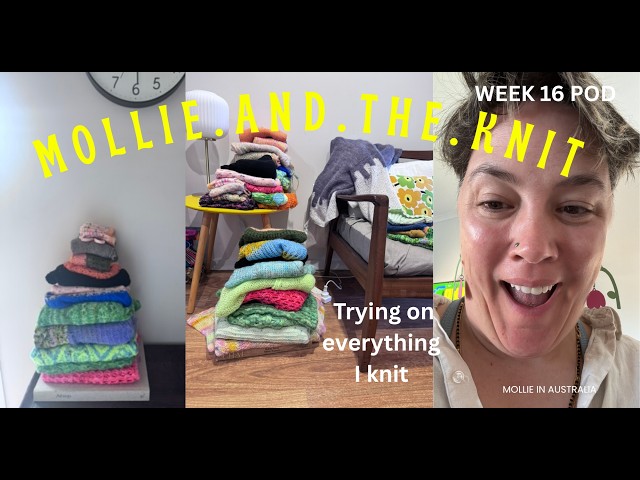 Trying on Everything I ever knit! I'm a new knit designer and new to all the things youtube.