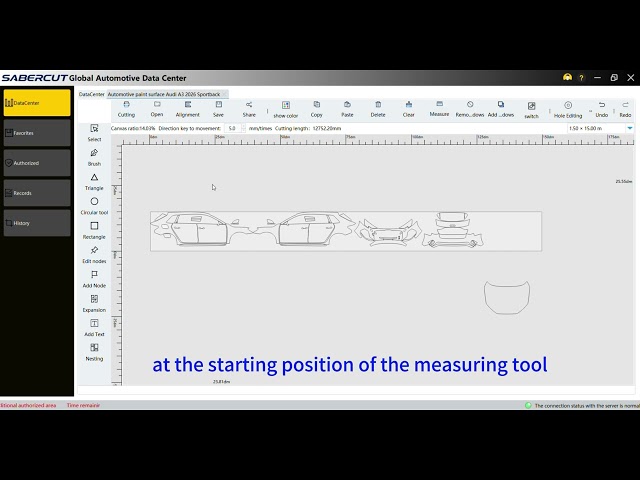 SaberCut PPF cutting software Tutorial---23 Measure