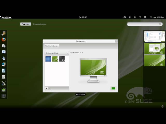 Usability: Enable desktop icons on openSUSE 12.1 GNOME 3