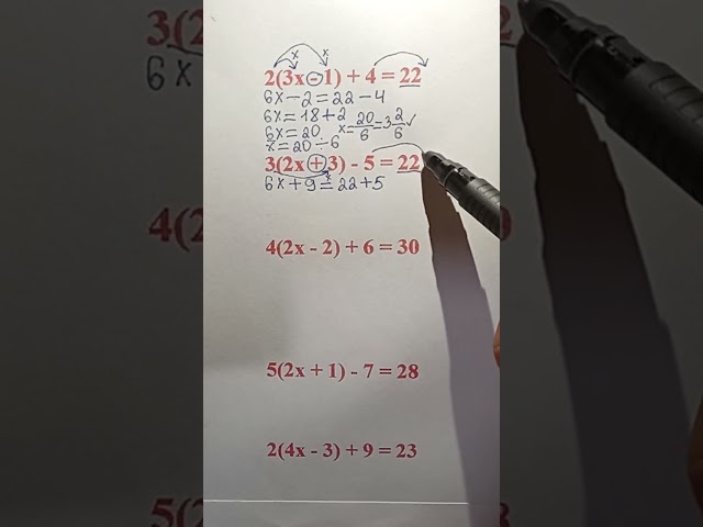 How to Solve Algebra Equations with Brackets | Easy Method #maths #mathematics #mathstricks 