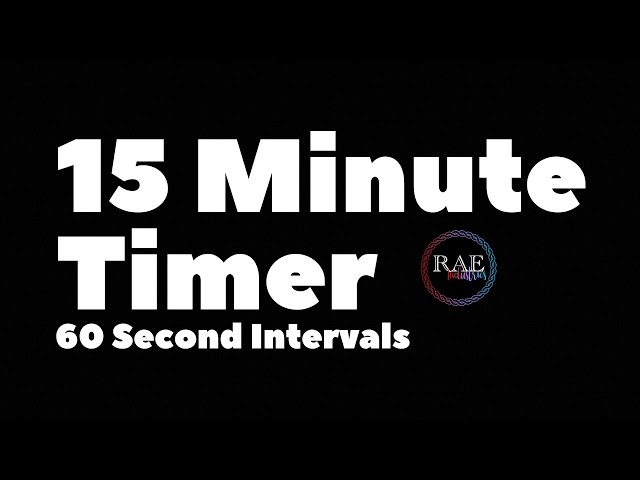 15 Minute 60 Second Interval Timer | RAE Fitness