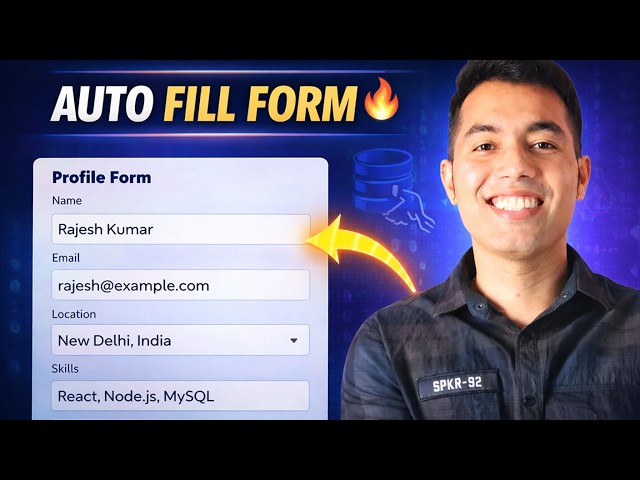Pre-Fill Profile Form from DB (MySQL) | Edit Applicant Data – Next.js + RHF