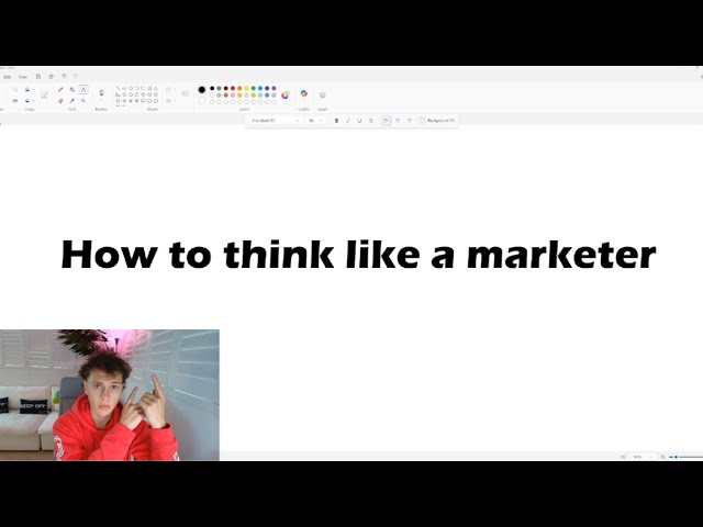 how to ACTUALLY think like a marketer...