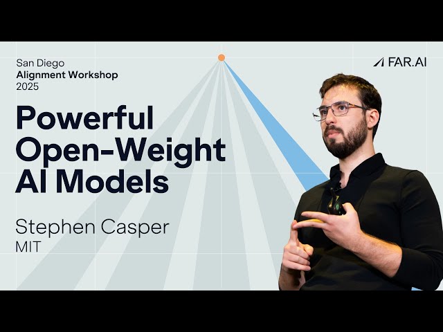 Stephen Casper - Powerful Open-Weight AI Models: Wonderful, Terrible & Inevitable [Alignment Worksho
