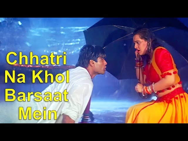 Don't Open Your Umbrella in the Rain - Lyrical | Gopi Kishan | Kumar Sanu, Poornima | 90's Romant...