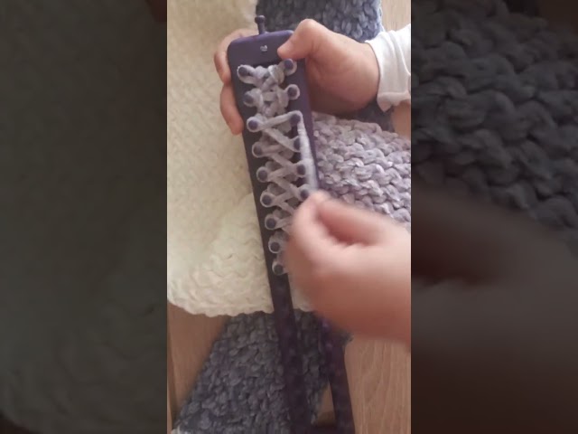 Knitting loom for beginners step by step #knitting #scarf  #hat #crochet #knitting_loom_eljammari