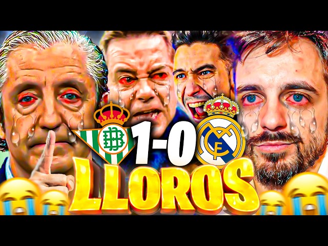 😂The best Madrid fans crying at Betis 1-0 Real Madrid - JKCLife, Roncero, Ubieto...