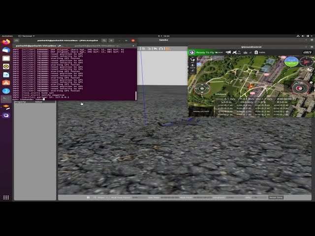 VTOL drone simulation PX4 droneCode ( Gazebo + QGroundControl)