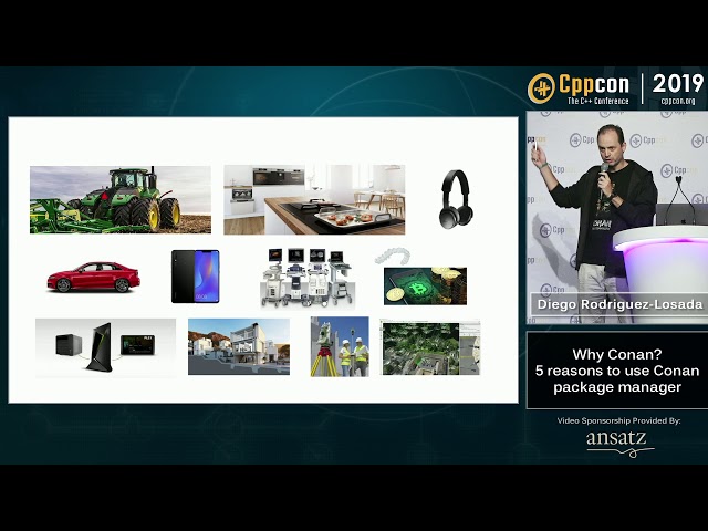 Why Conan? 5 reasons to use Conan package manager - Diego Rodriguez-Losada - CppCon 2019