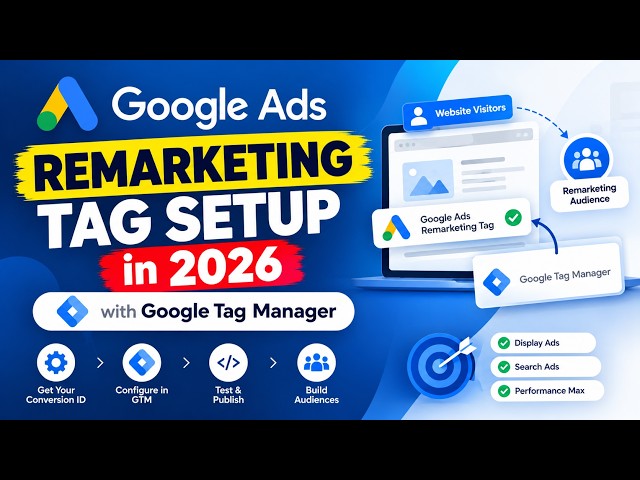 Google Ads Remarketing Setup 2026 – Build Audiences & Retarget Website Visitors