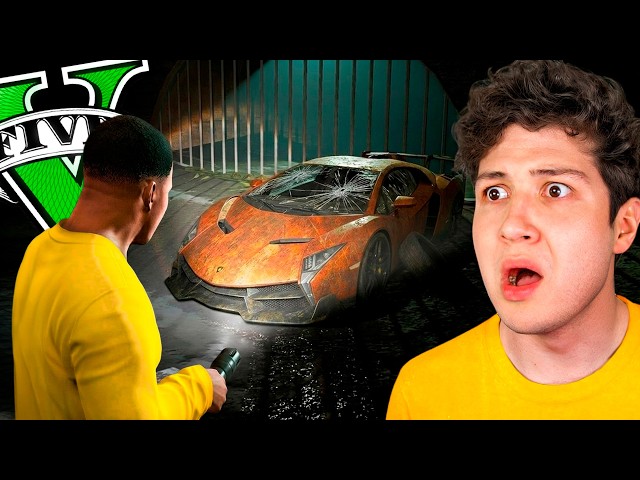 Encontré un LAMBORGHINI ABANDONADO en las ALCANTARILLAS en GTA 5! 🚘💵 (Mods)