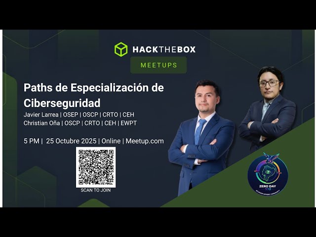 Meetup 1: Paths de Especialización de Ciberseguridad