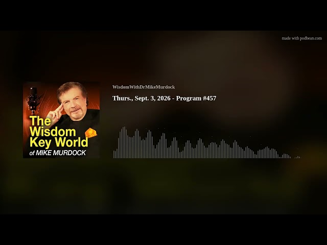 Thurs., Sept. 3, 2026 - Program #457