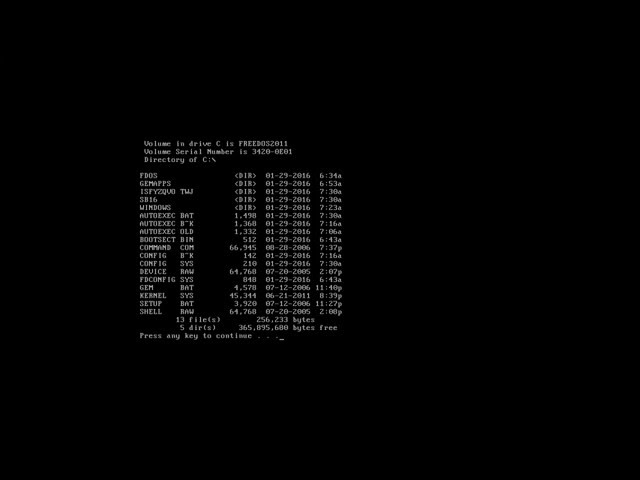 FreeDOS with GEM and Windows 3.1 (not 3.11) in VirtualBox