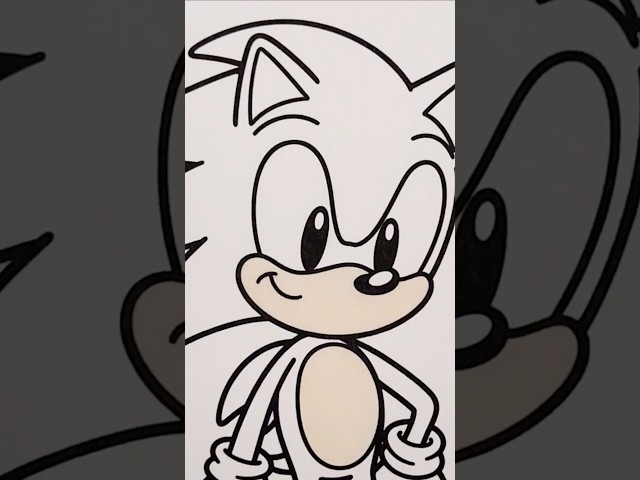 SONIC The HEDGEHOG Coloring Pages #sonic #sonicthehedgehog #coloring #markers #art #coloringpages
