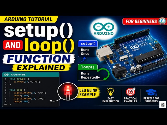 Arduino setup() and loop() Function Explained | Beginner to Advanced Tutorial