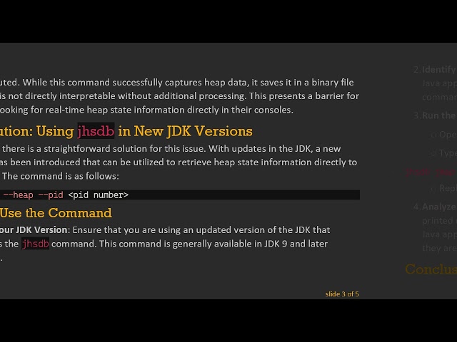How to Use jmap to Monitor Java Heap State in New JDK Versions