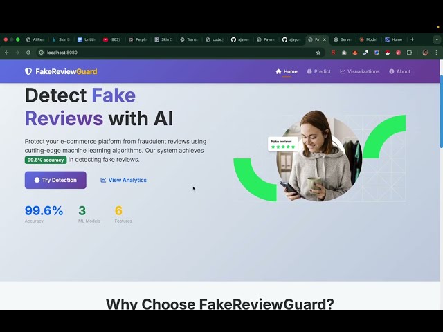 AI Fake Review Detection System with 99.6% Accuracy | Machine Learning Final Year Project | Python