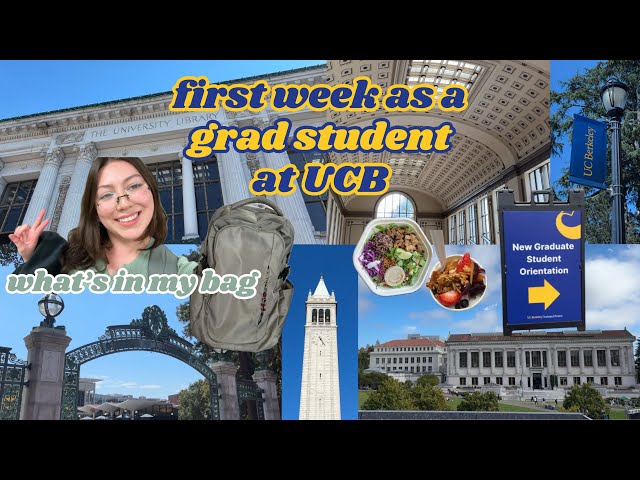 first week as a grad student at UC Berkeley | vlog