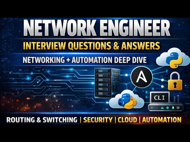 Network Engineer Interview Questions & Answers | Networking + Automation Deep Dive