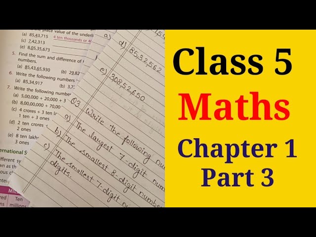 Class 5 Maths Chapter 1 Part-3 | How To Teach Place Value To Class 5