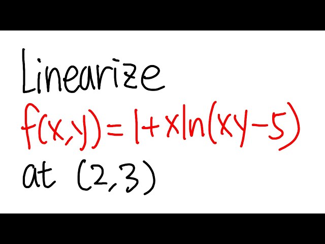 Calculus 3: How to linearize a multivariable function
