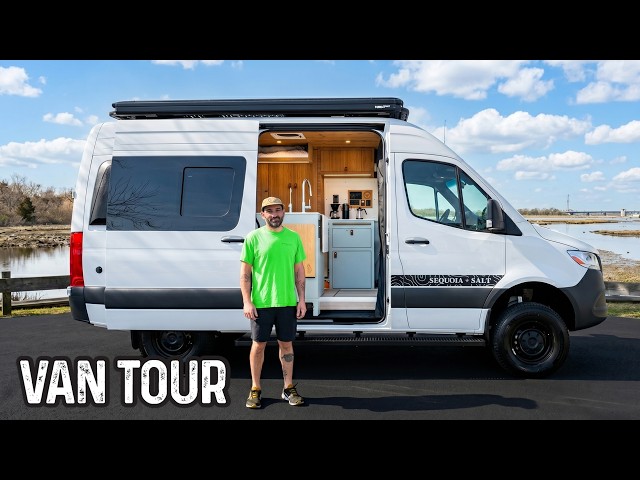How They Fit a Queen Bed & Shower in a 144" Sprinter Van Build