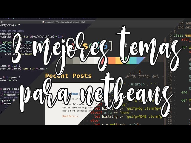 3 Mejores temas dark para Netbeans 2022