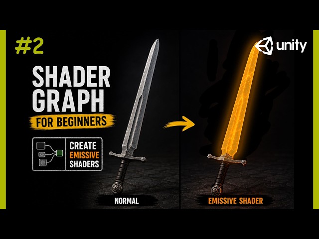 2- Make a Glowing Sword Shader in Unity Shader Graph