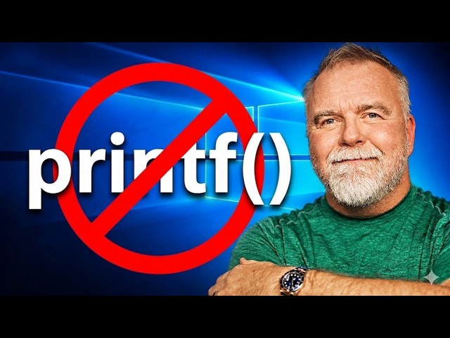 Why I Deleted printf() from Windows COM in 1994!