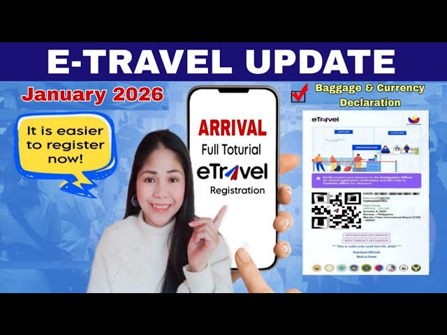 How to Fill Out E-Travel Registration (Philippines Arrival) | Fast & Easy Tutorial 2026 Update