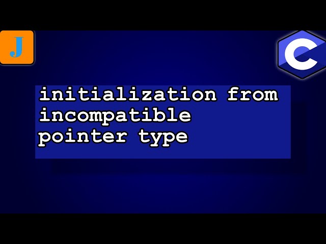 initialization from incompatible pointer type