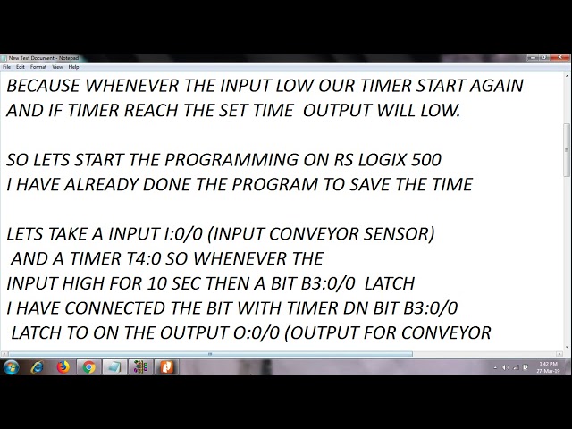 Video 3 PLC Programming Training / Tutorial on Allen-Bradley | Rs logix 500