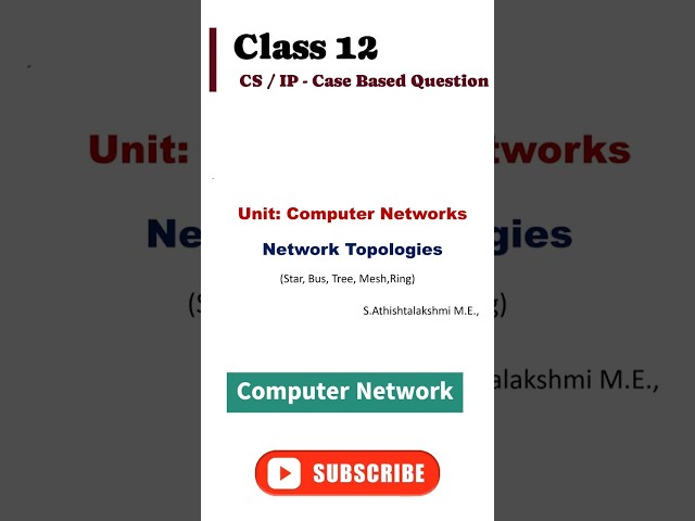 Case Based Question | Computer Network Class 12 CS IP #shortsfeed #shorts #viral #youtubeshorts
