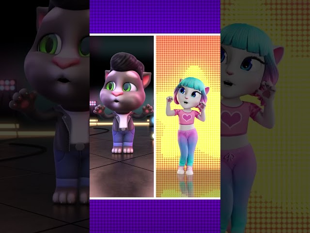 Shine Together Side By Side! 🤩 Talking Angela #Shorts