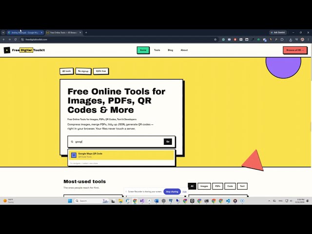 Google Maps QR Code Online  Free Tool | FreeDigitalToolkit