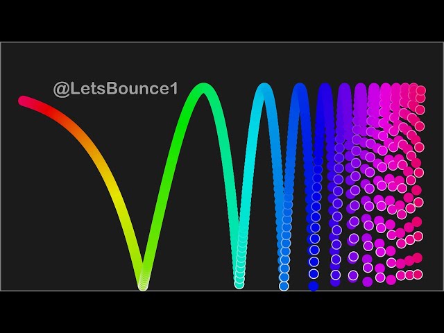 Relaxing Bouncing Balls: 1 Hour of Calming Music for Sleep and Screensaver #asmr