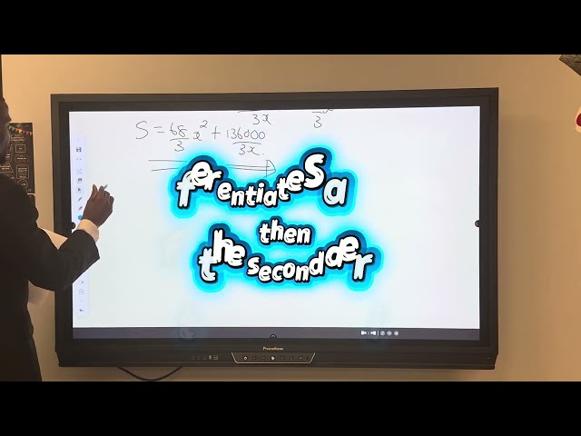 Differentiation: Maximum and Minimum (Optimization) Problems. ZIMSEC November 2005