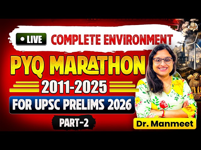 UPSC Environment Marathon: 15 Years Environment PYQ Analysis for UPSC Prelims - Part 2