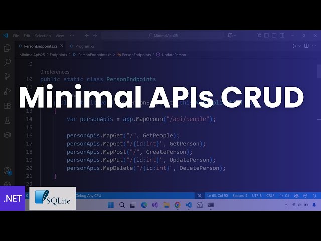 Minimal APIs CRUD with .NET 9, EF Core and SQLite
