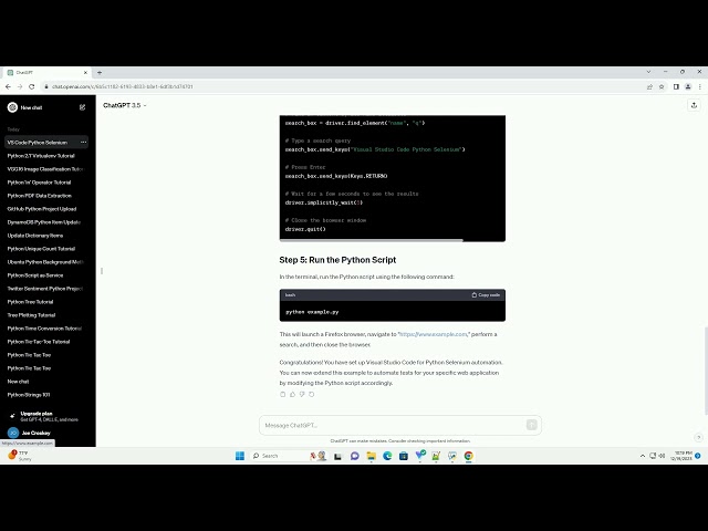 visual studio code python selenium