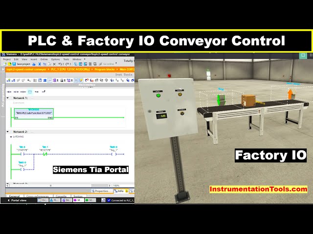 Conveyor Control with Siemens Tia Portal and Ladder Logic Programming