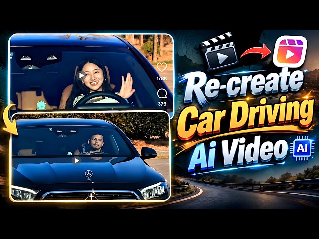 Trending Pata Chalega Song Reels Editing 🔥 | AI Car Driving Video Editing | Trending AI Prompt