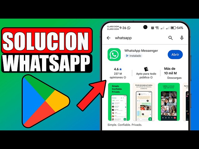 🟢Play store no me deja instalar whatsapp (Solucion)